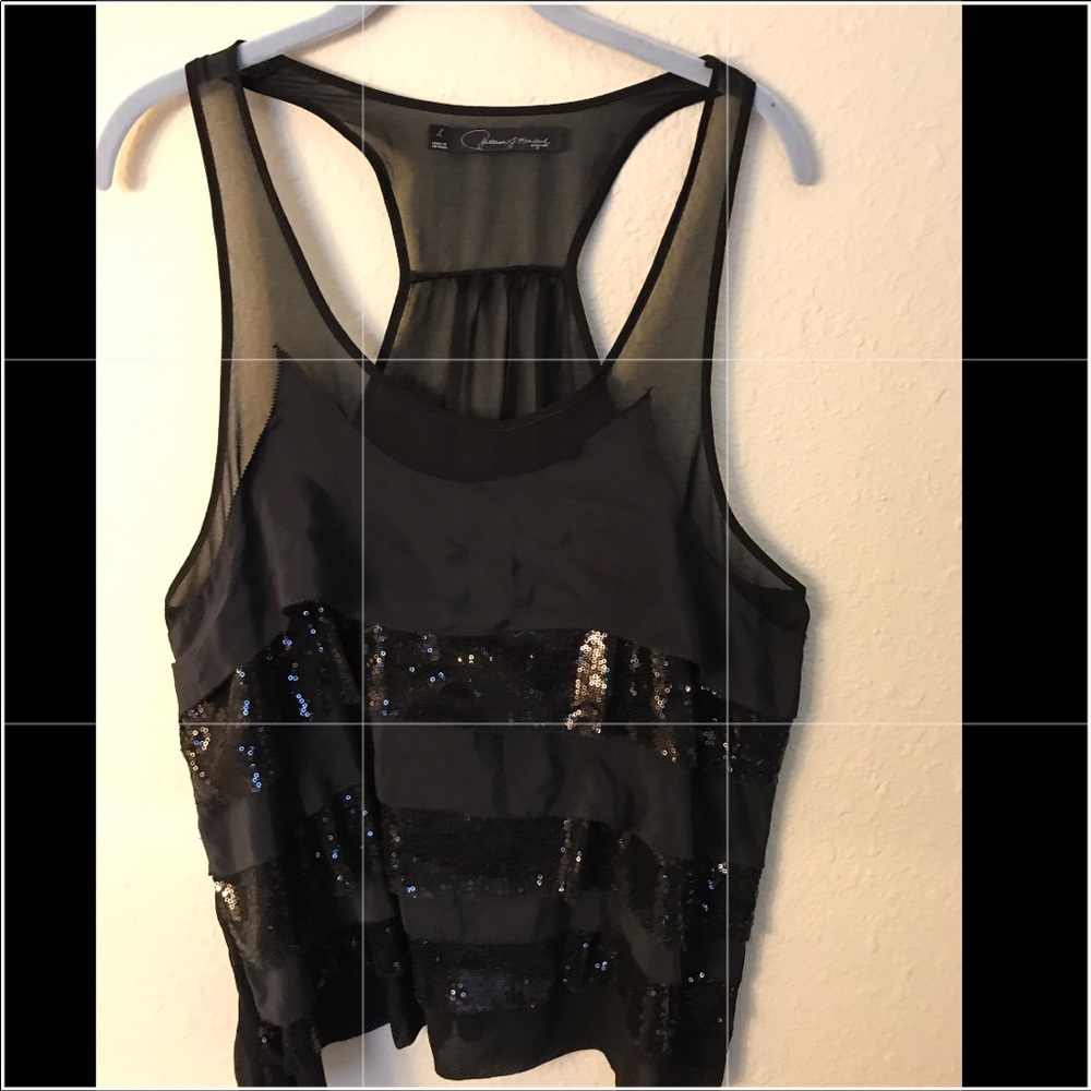 Final Price! Sparkly layered top